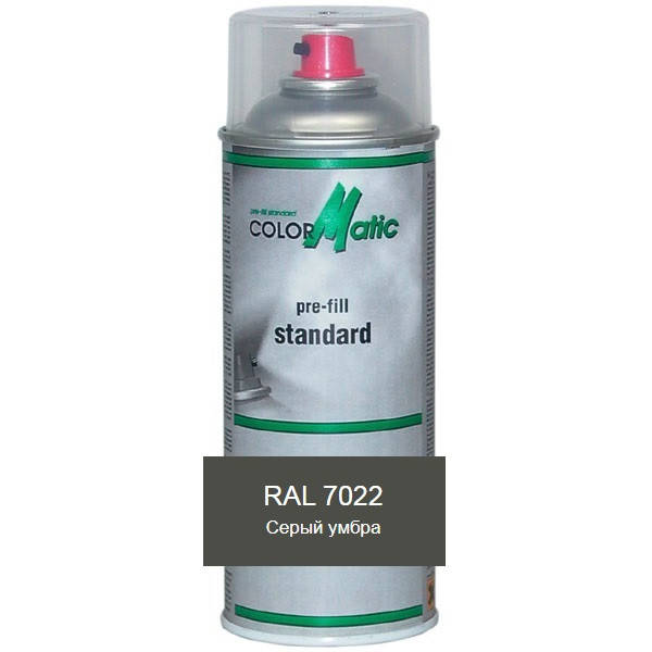 

Аэрозольная акриловая краска RAL 7022 Mobihel (серый умбра)