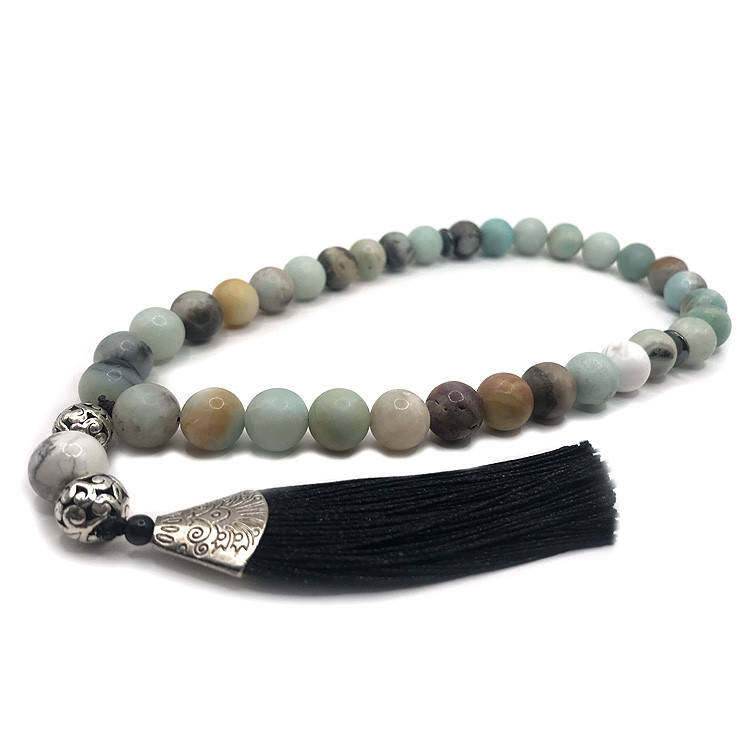 

Четки из Амазонита 12 мм