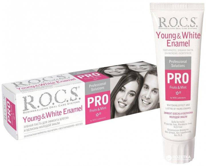 

Зубная паста R.O.C.S. отбеливающая Pro Young and White Enamel 135 г (4607034473921)