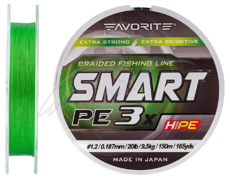 

Шнур Favorite Smart PE 3x 150м (зелёный) 1.0