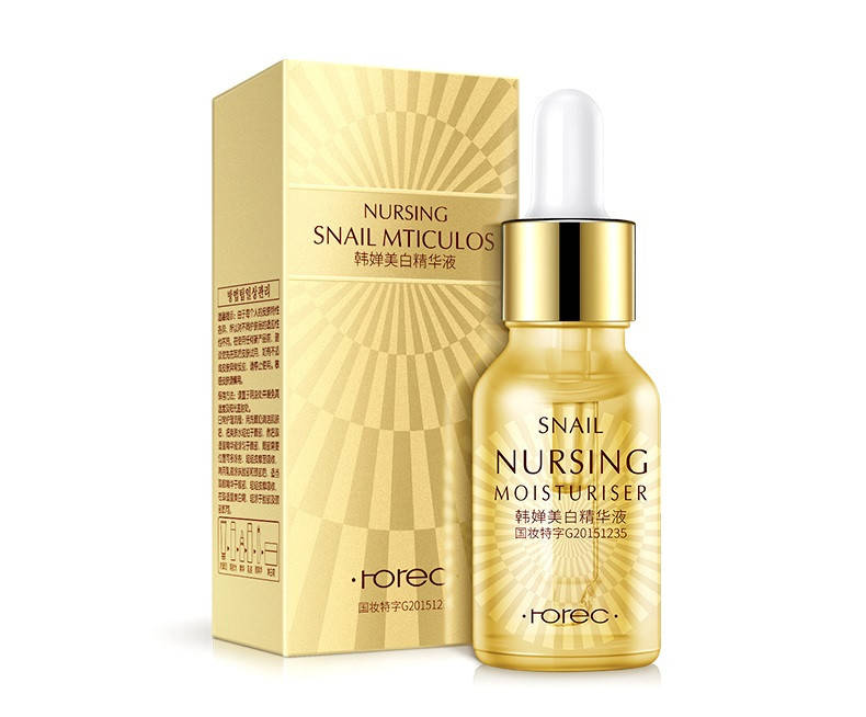 

Сыворотка для лица Snail с муцином улитки Nursing Snail Mticulos rorec, 15мл