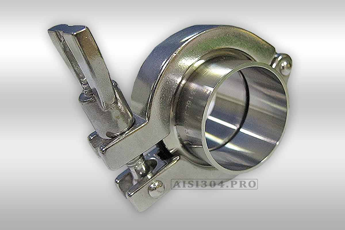 

Нержавеющий кламп DIN Dn 65 (70х2,0мм) AISI 304 (в сборе)