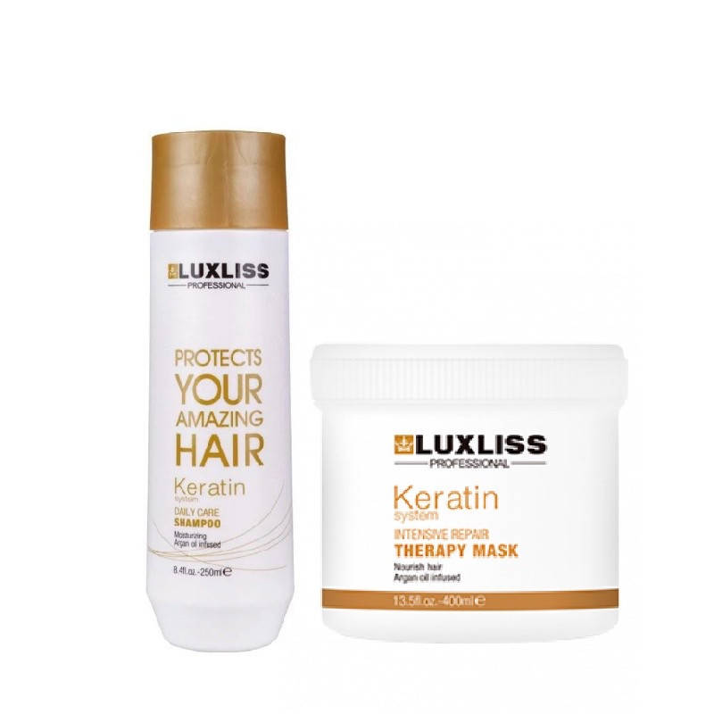 

Набор Luxliss Keratin Smoothing Daily Care шампунь 250 мл + маска 400 мл