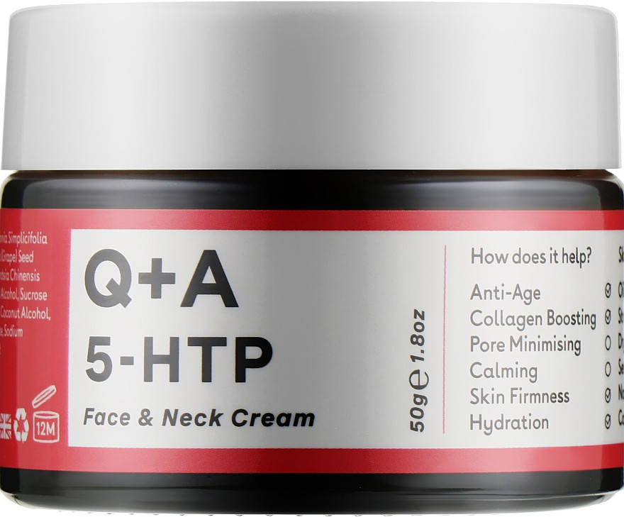 

Крем для обличчя та шиї Q+A 5-HTP Face & Neck Cream 50 мл