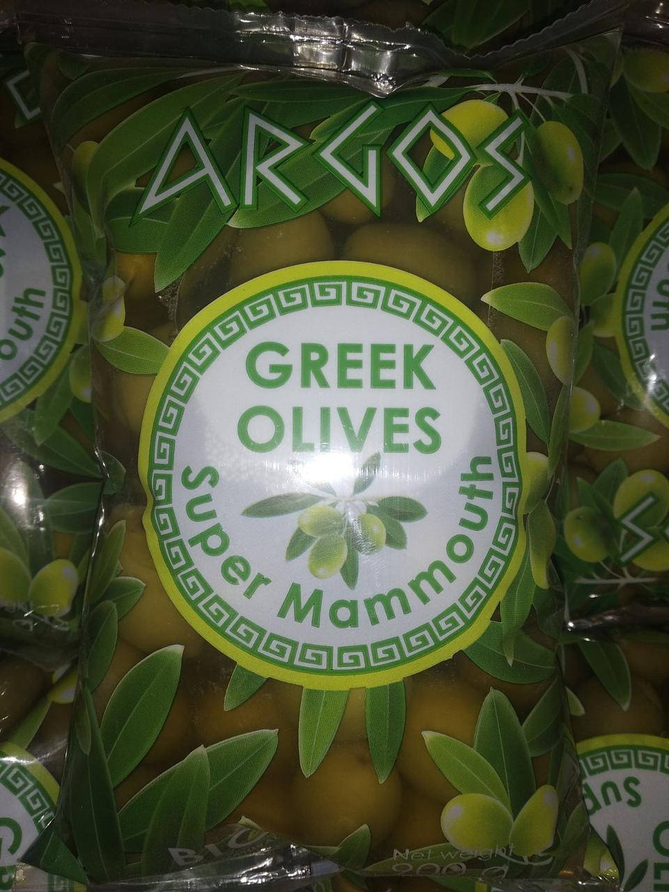 

Оливки с косточкой Argos Greek Olives Super Mammouth , 500 г