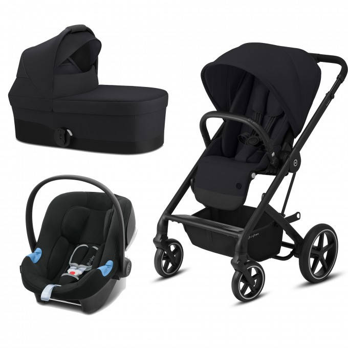 

Коляска Cybex Balios S Lux Aton B2 -iSize 3 в 1 Чёрный
