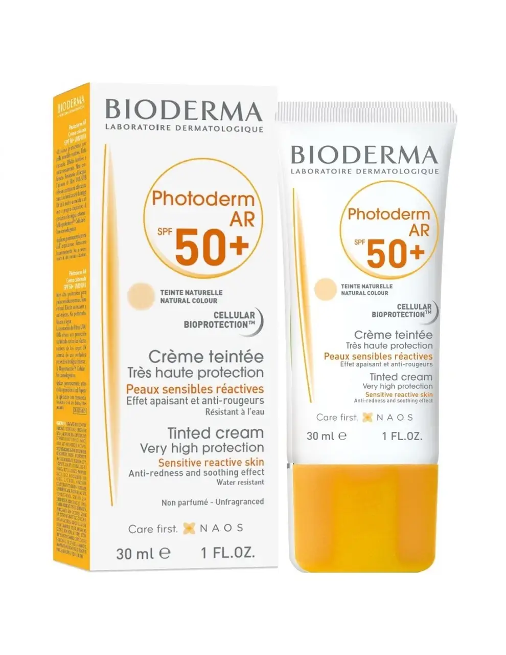 

Солнцезащитный от покраснений тональный крем Биодерма Фотодерм Bioderma Photoderm AR SPF 50+ Tinted Sun Cream