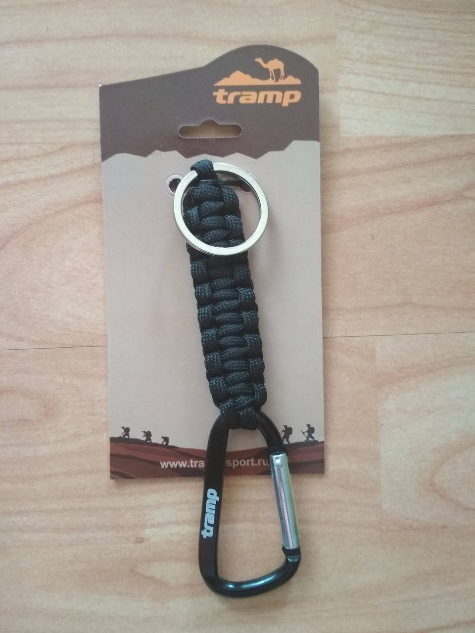 

Брелок-паракорд Tramp для ключей, черный