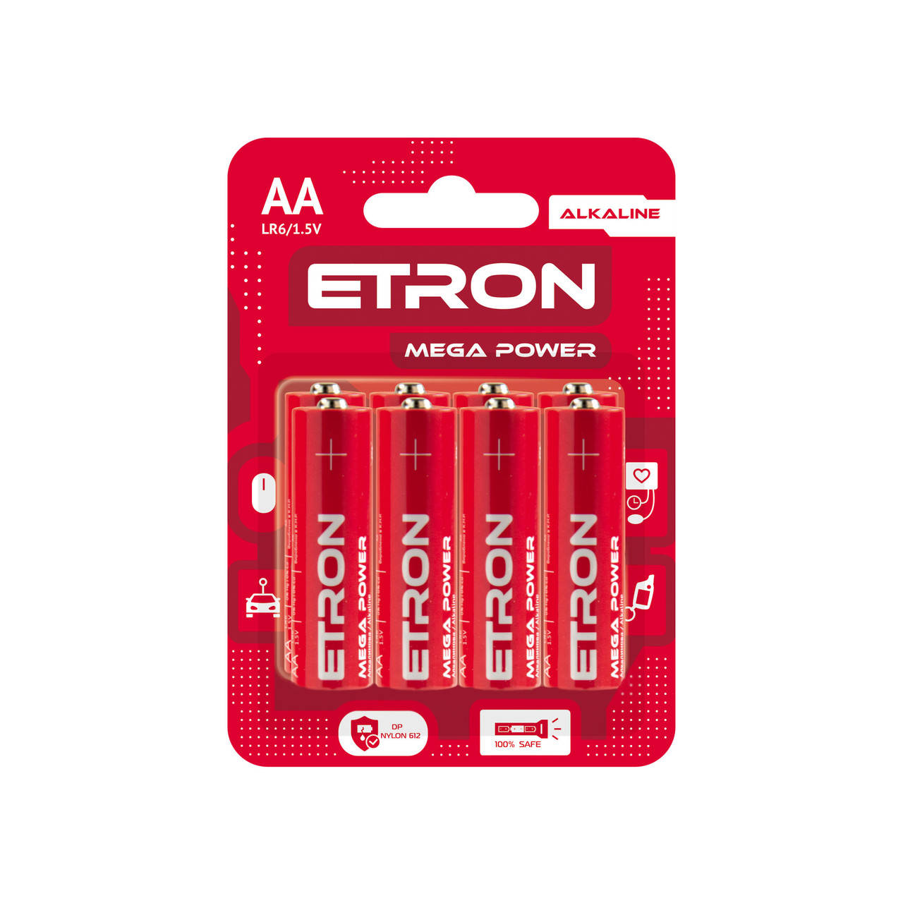 

Батарейки ETRON Mega Power AA (LR6) 8 шт.