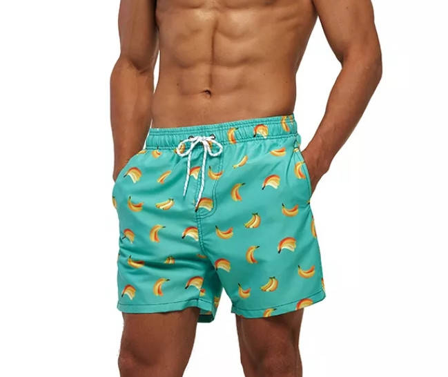 Мужские пляжные шорты с принтом банана 1374 M L