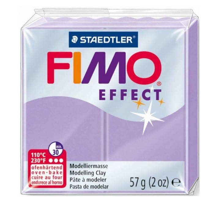 

Пластика Fimo Effect 57г сиреневая пастельная (4006608005566), Сиреневый