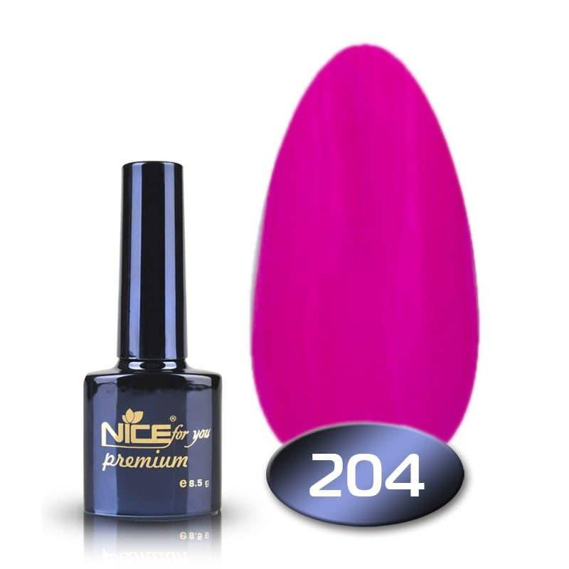 

Гель-лак Nice for you Premium № 204 ультра-розовый 8,5 мл.