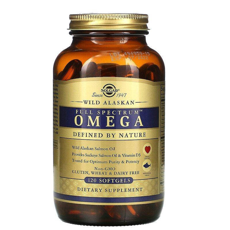 

Solgar Full Spectrum Omega Wild Alaskan Salmon Oil 120 капсул