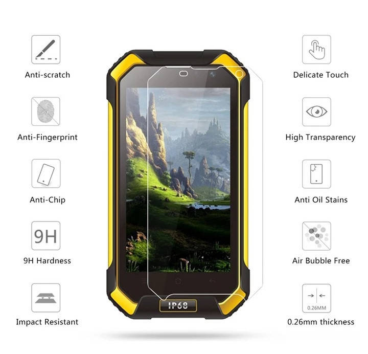 

Загартоване захисне скло на Blackview BV6000S Оригінал!