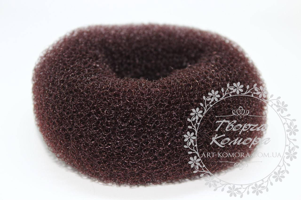 

Бублик для создания прически маленький, коричневый, 6см