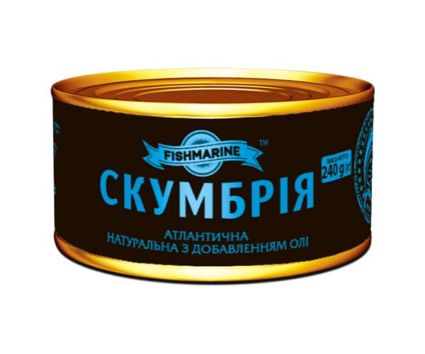 

Скумбрія атлантична з додаванням олії з/б Fishmarine № 5, 240 г
