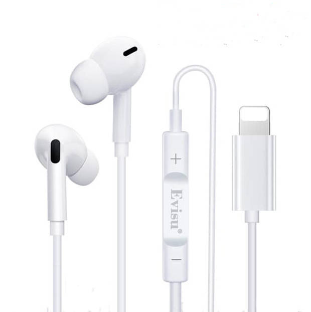 

HF Evisu Earphone Lightning + микрофон white Гарантия 1 месяц, Белый
