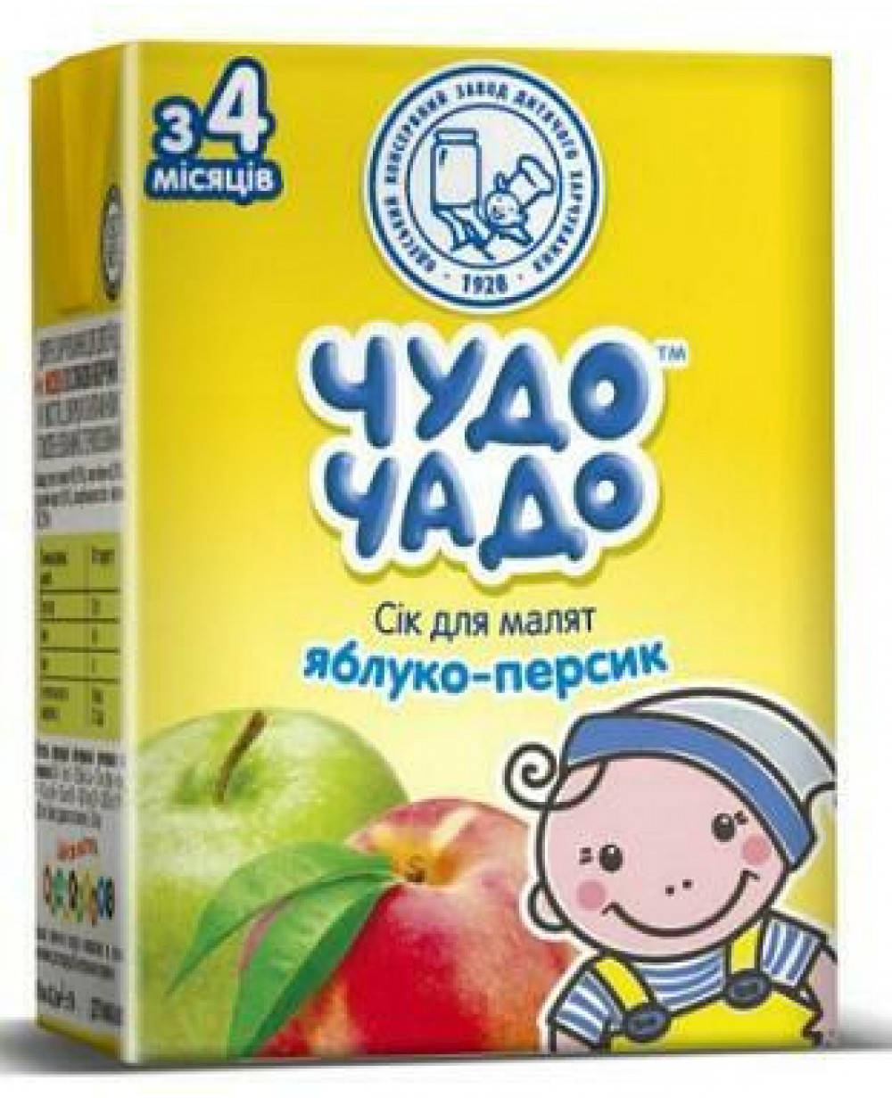 

Детский сок Чудо-чадо , 200мл Яблочно-персиковый