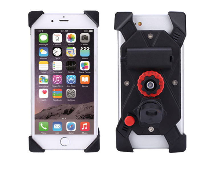 

Держатель телефона (gps-навигатора) на руль мотоцикла c портом usb подзарядки Motowolf, Черный