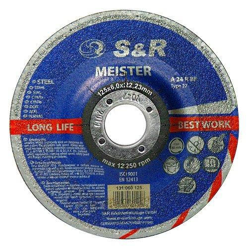 

Круг зачистной по металлу S&R Meister A 24 R BF 125x6,0x22,2 131060125