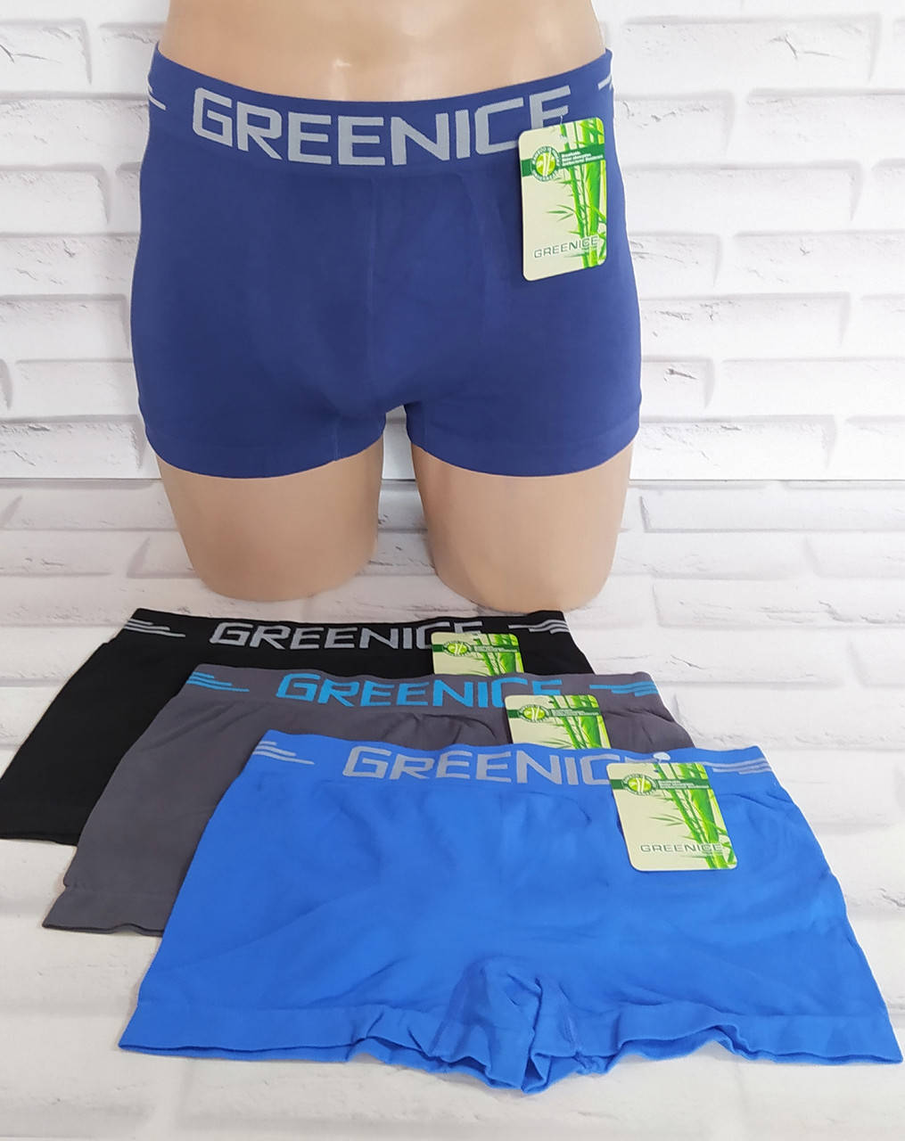 

Трусы мужские бесшовные Greenice L 48-50 р. 4580, Разные цвета