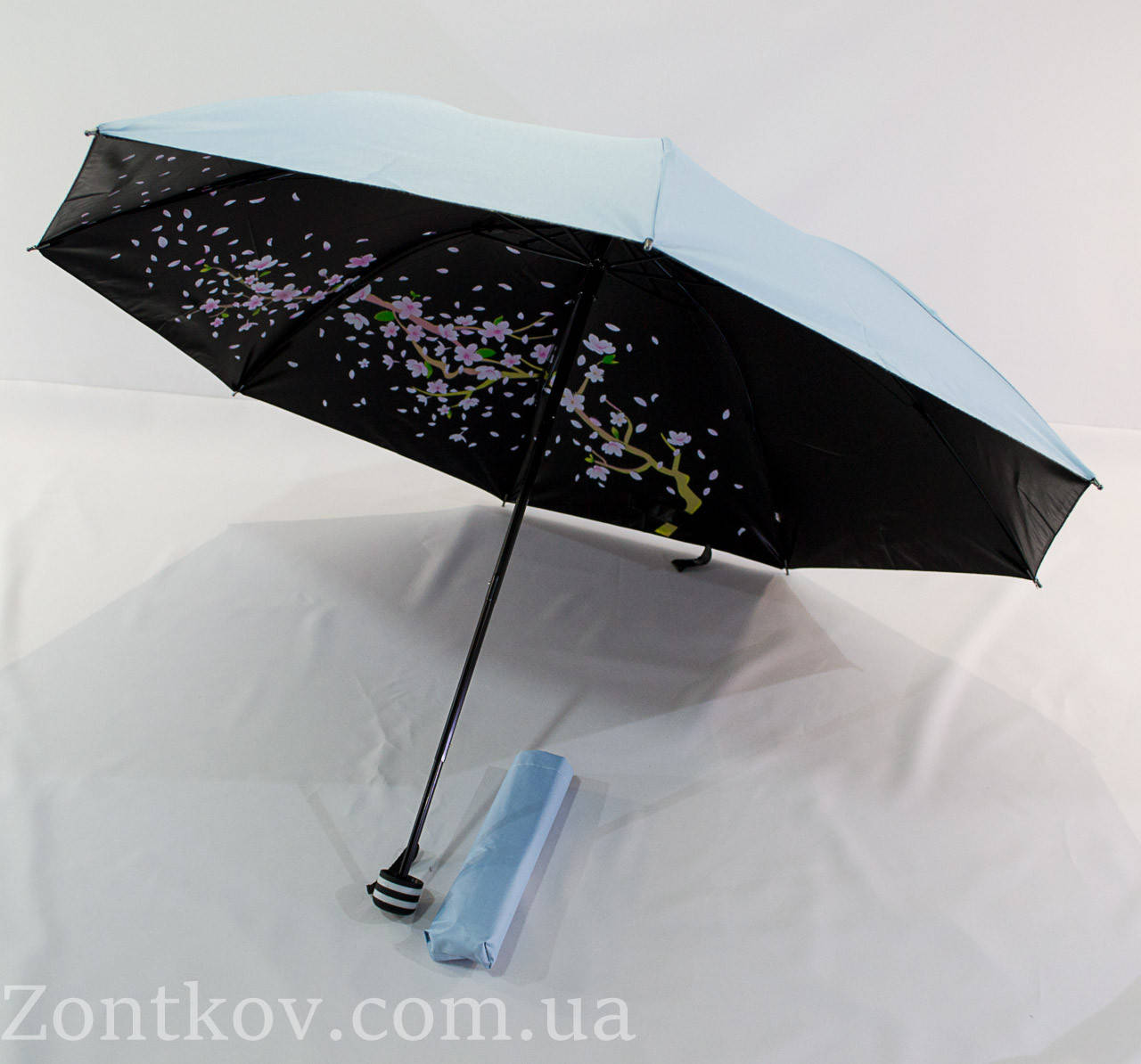 

Механический зонт обратного сложения "сакура" от фирмы "Yuring"