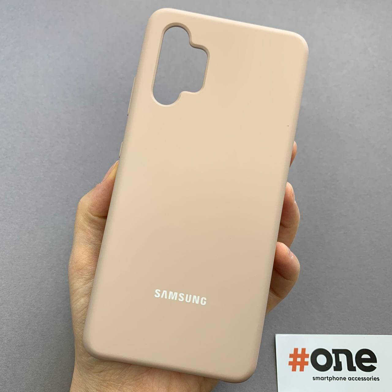 

Чехол для Samsung Galaxy A32 с микрофиброй с высокими бортиками чехол на телефон самсунг а32 бежевый SSD