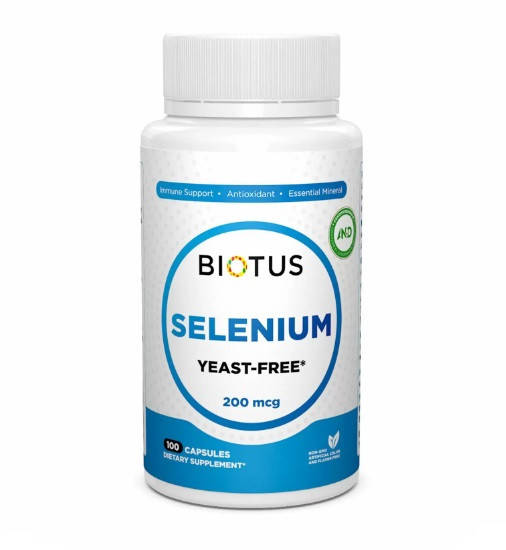 

Селен без дрожжей, Selenium, Biotus, 200 мкг, 100 капсул (BIO-530852)