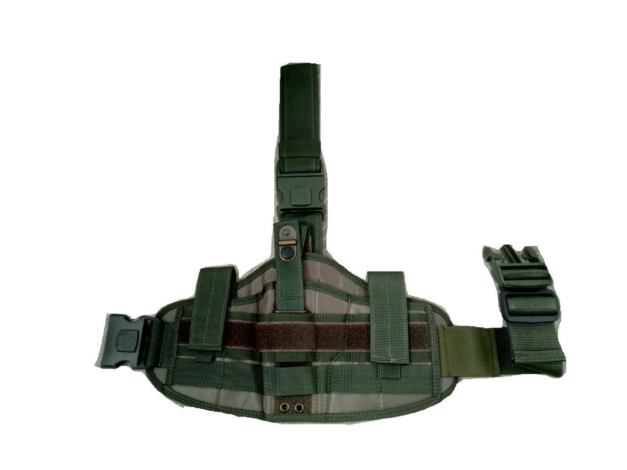 

Кобура набедренная с липучками Олива, Оливковый