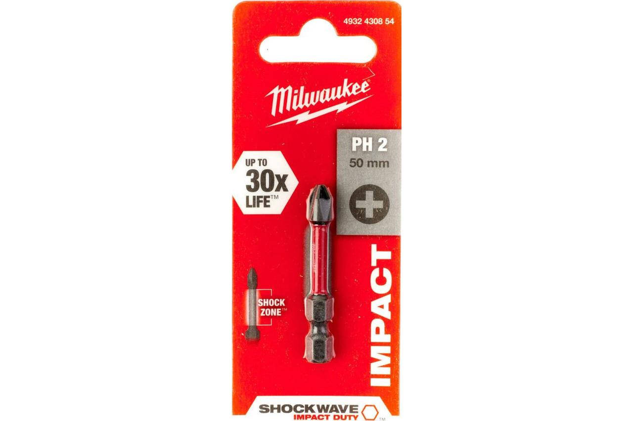 

Бита SHOCKWAVE (Ph2, 50 мм, 1 шт.) Milwaukee 4932430854