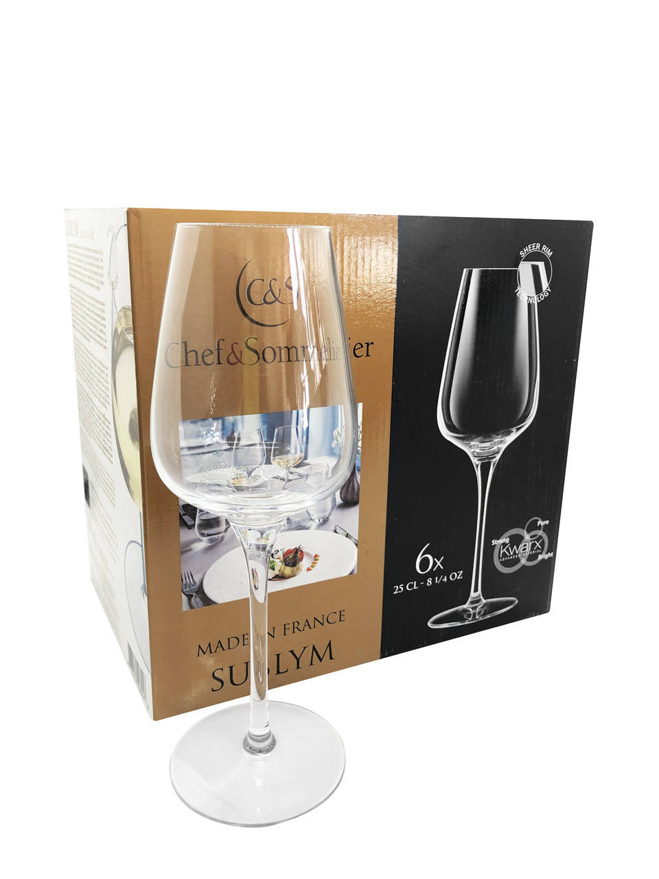 

Набор бокалов Arcoroc C&S Sublym стеклянных винных 250 мл 6 шт (L2609), Прозрачный