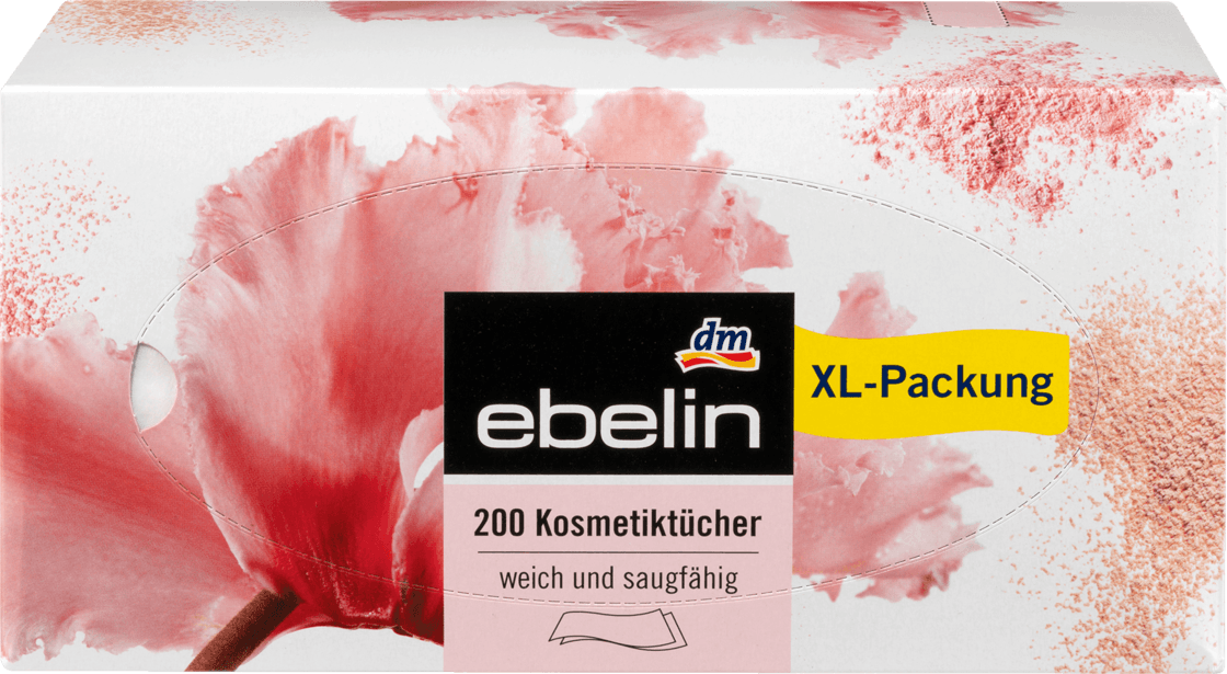 

Косметические бумажные салфетки Ebelin, 200 шт., Белый