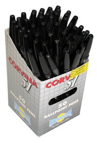 

Ручка шар CORVINA чёрная (50) (3302)
