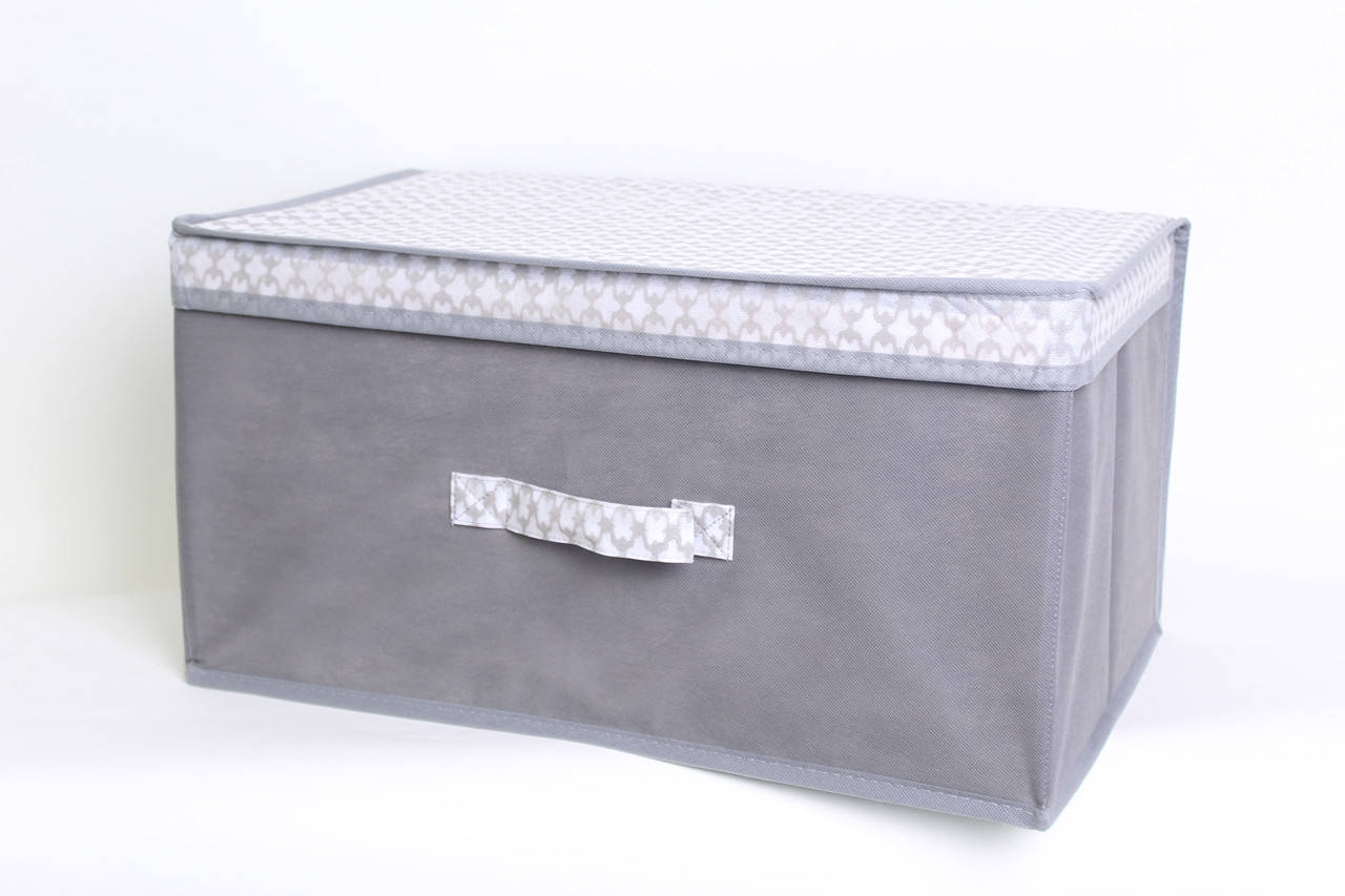 

Короб для хранения вещей HOME 50*30*25см, French Grey (485524-RO), Серый