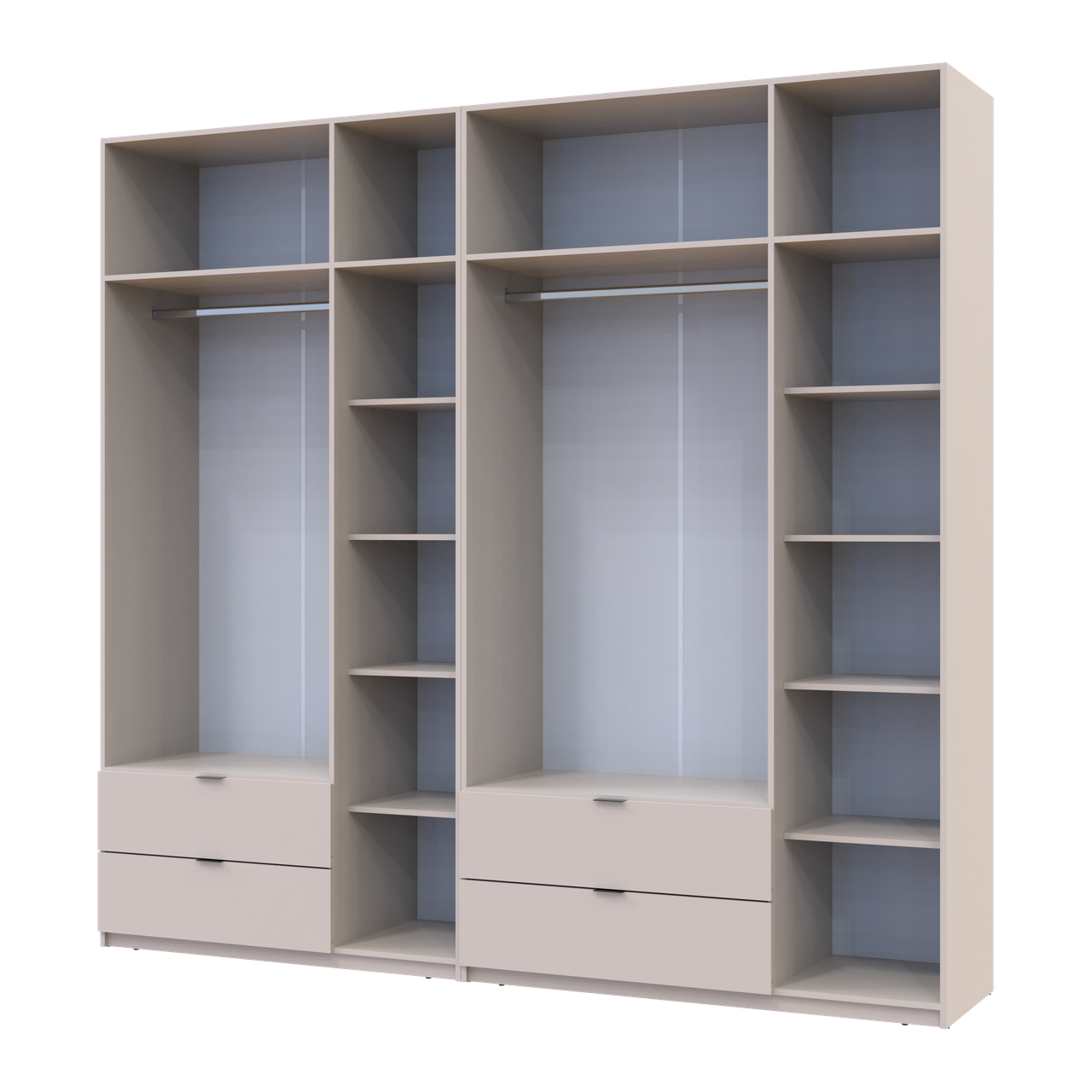 Розпашна Шафа для одягу Doros Лукас Кашемір 3+3 ДСП 255х50х240 (42005112) 3