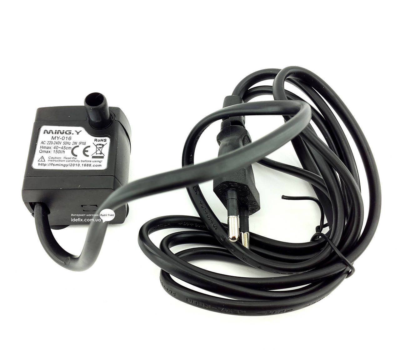 

Насос для комнатного фонтана 2 вт 150 л/час h max 40-45см (28940)