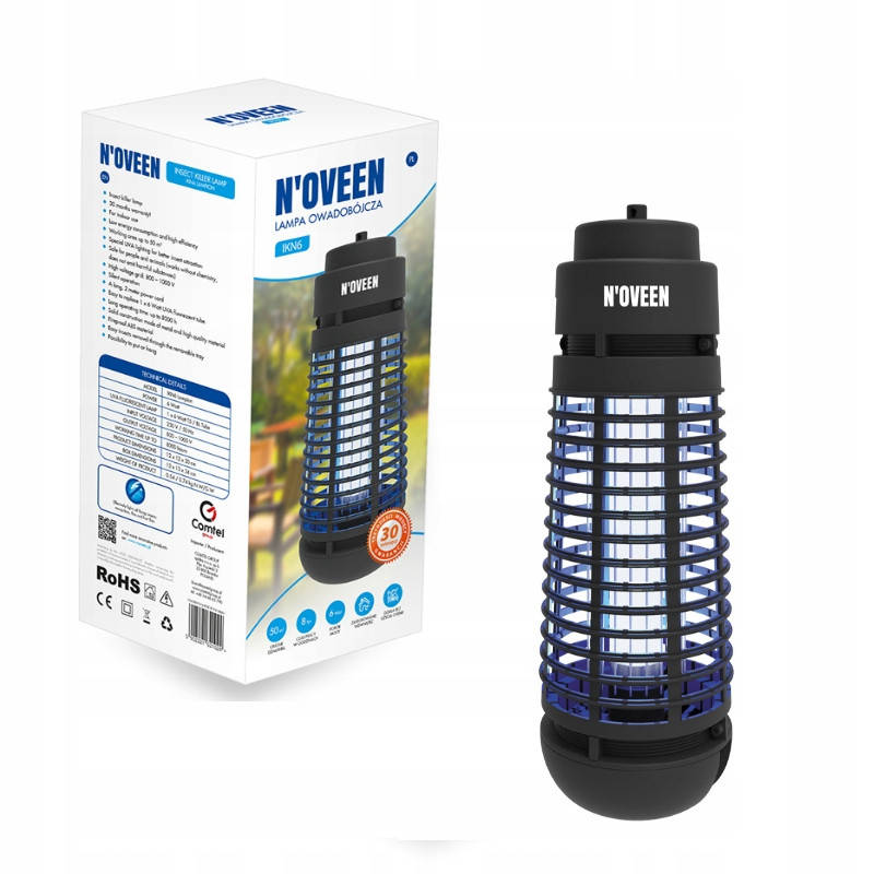 

Уничтожитель насекомых бытовой Noveen IKN-6, 50м2 для беседок, альтанок, балконов