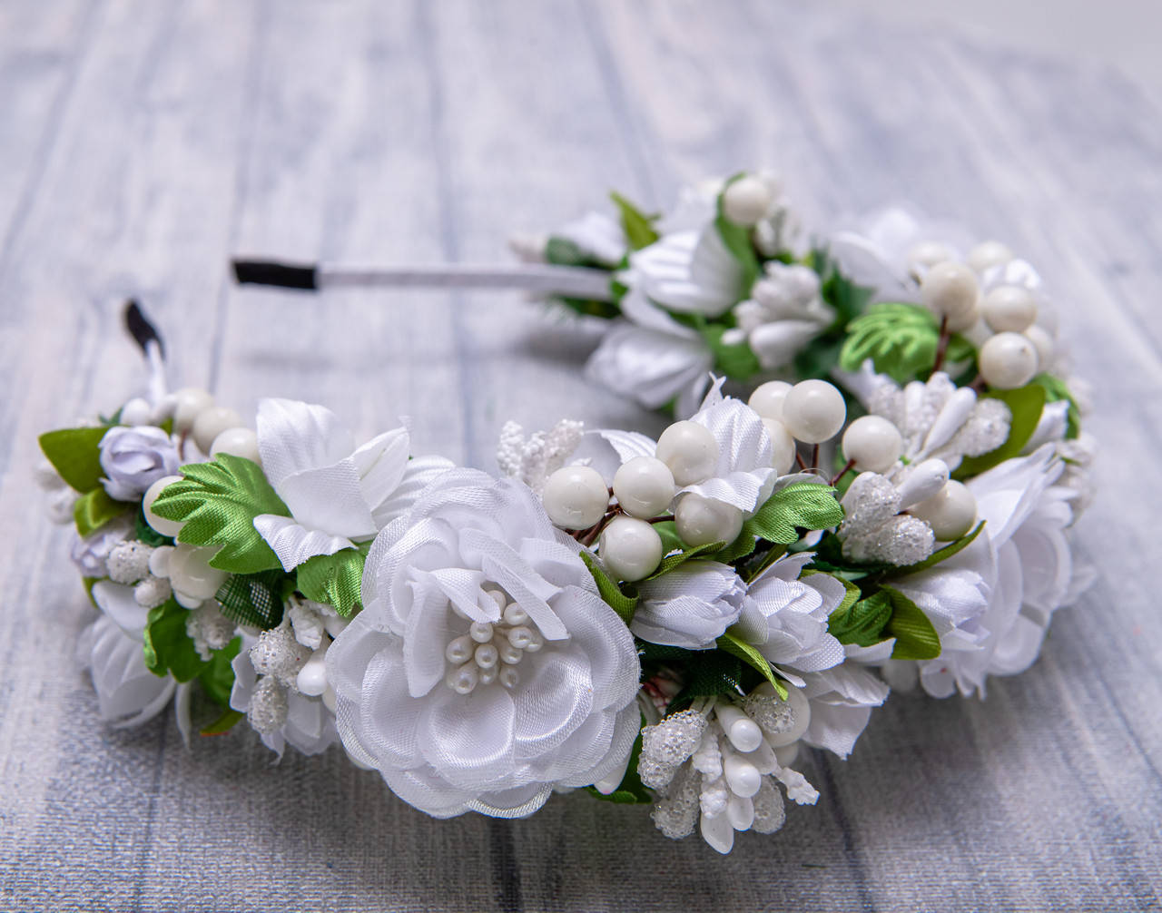 

Обруч для волосся Королівський білий