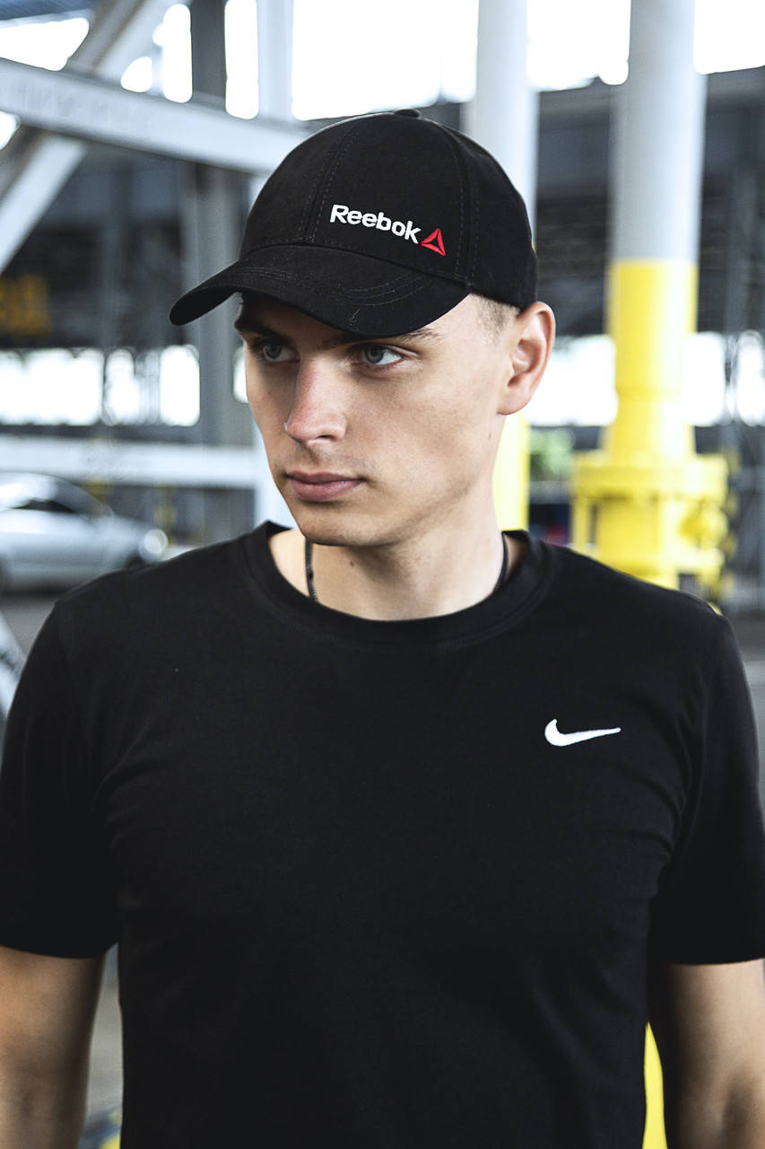 

Кепка UFC Reebok мужская | женская рибок черная small logo, Черный