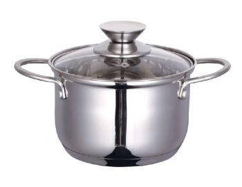 

Кастрюля со стеклянной крышкой CON BRIO нержавеющая сталь 2.9 л (индукция) 1110CB