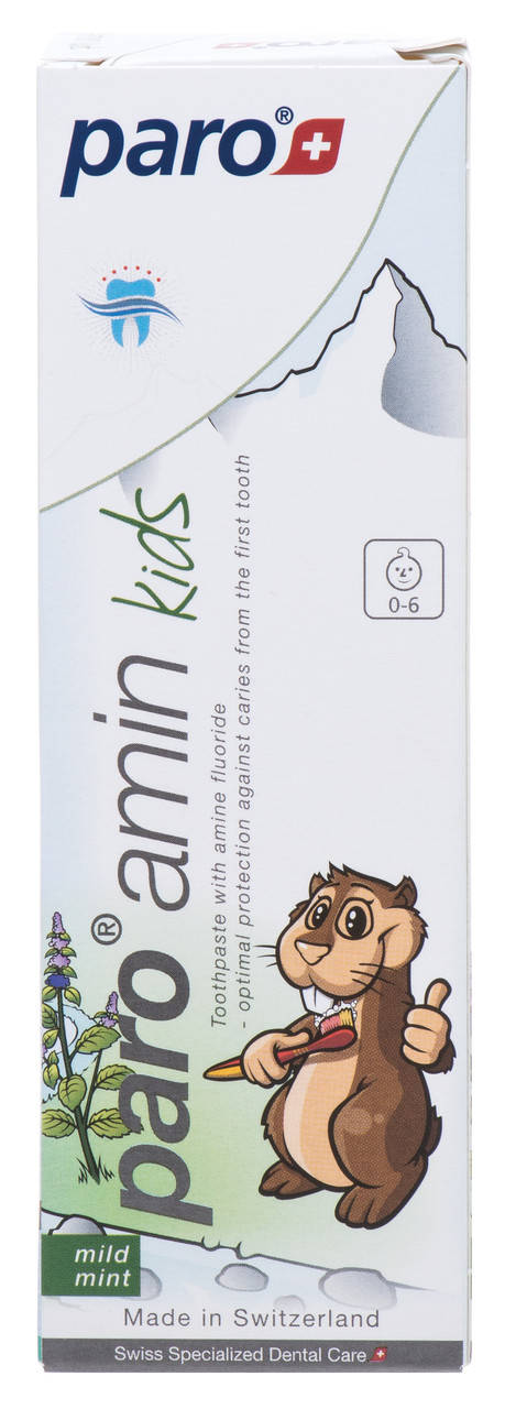 

Paro amin kids Детская зубная паста на основе аминофторида 500 ppm, 75 мл