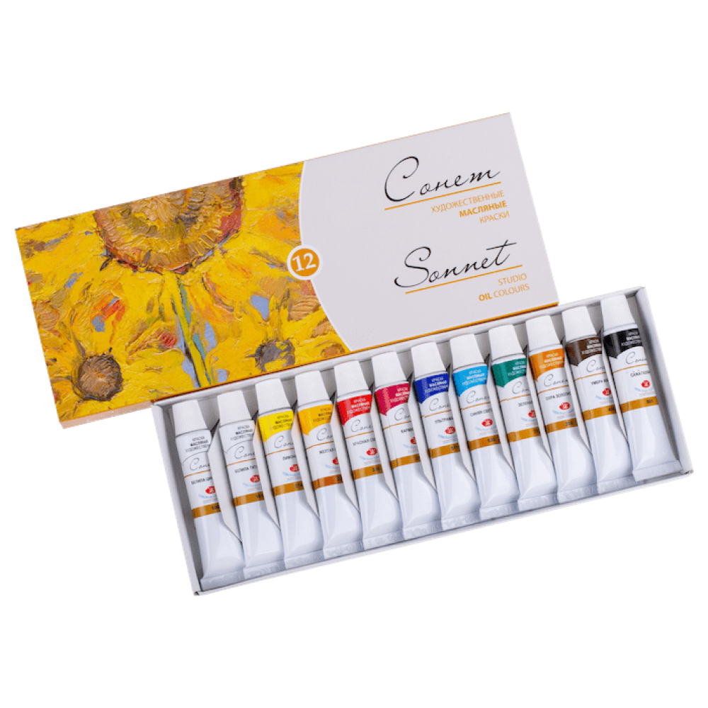 

Краски масл. 12цв. (10мл.) Сонет