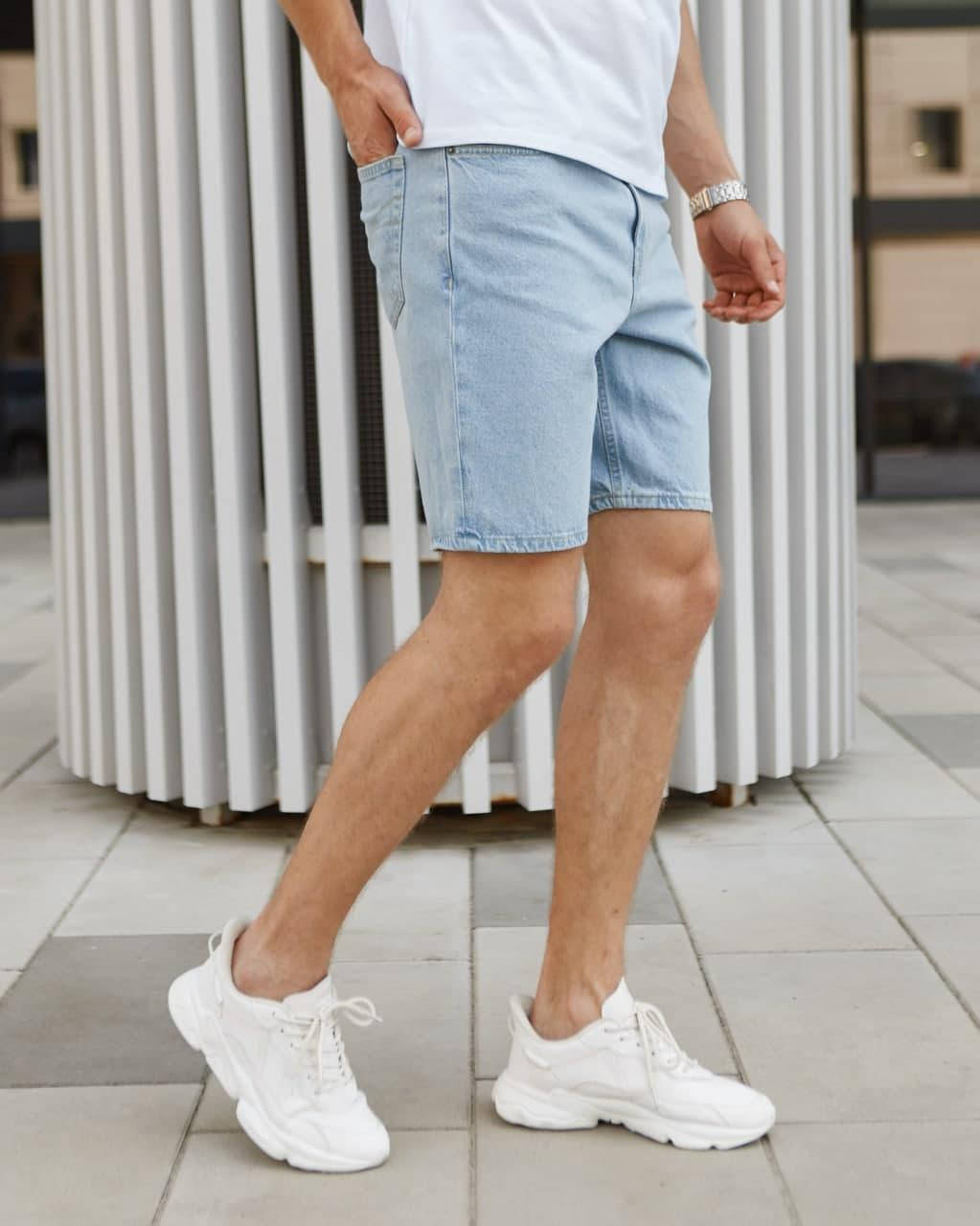 

Джинсові шорти чоловічі ТУР "Denim" light blue 29, Голубой