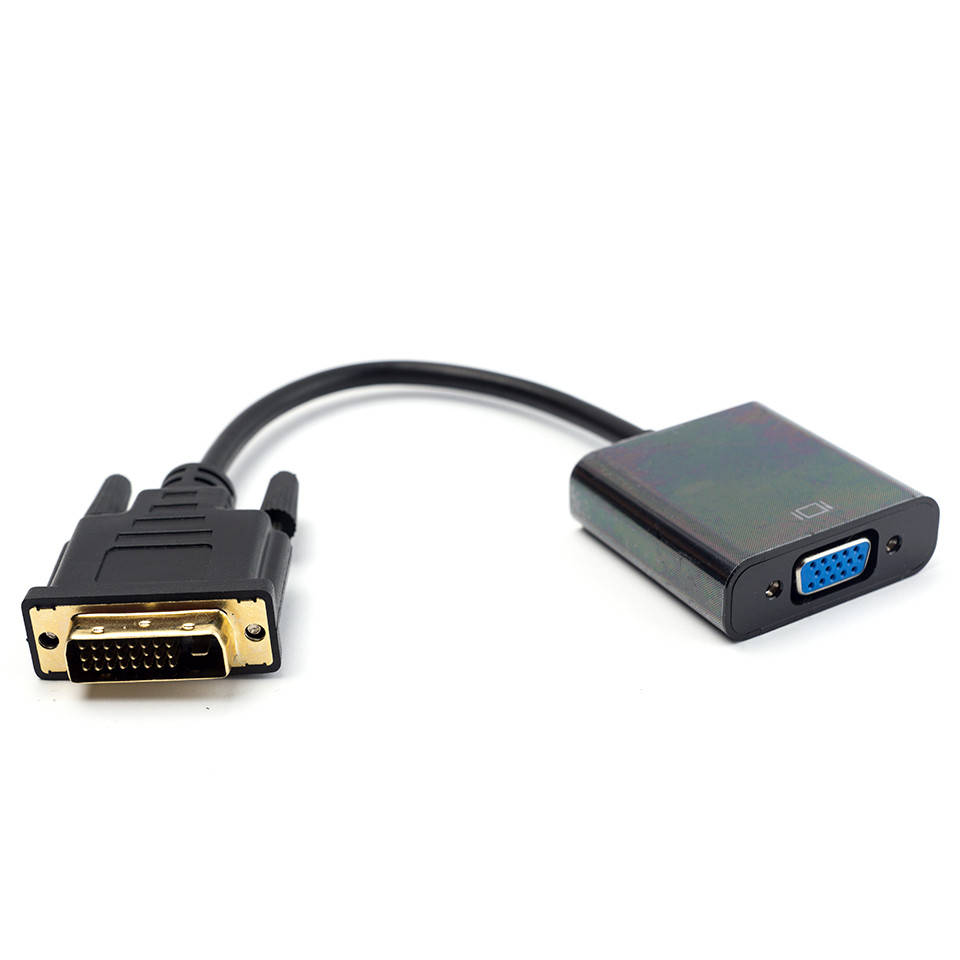 

Адаптер, Переходник DVI-D 24+1 to VGA, Черный