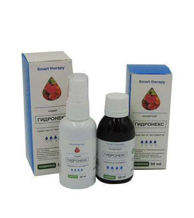 

Гидронекс - комплекс от потливости (Концентрат и Спрей)