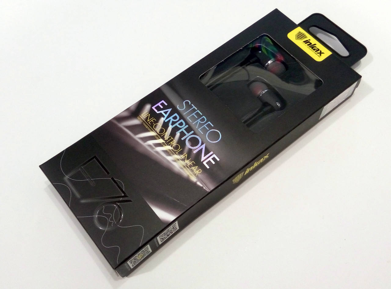 

Наушники с микрофоном Inkax E76 black, Черный