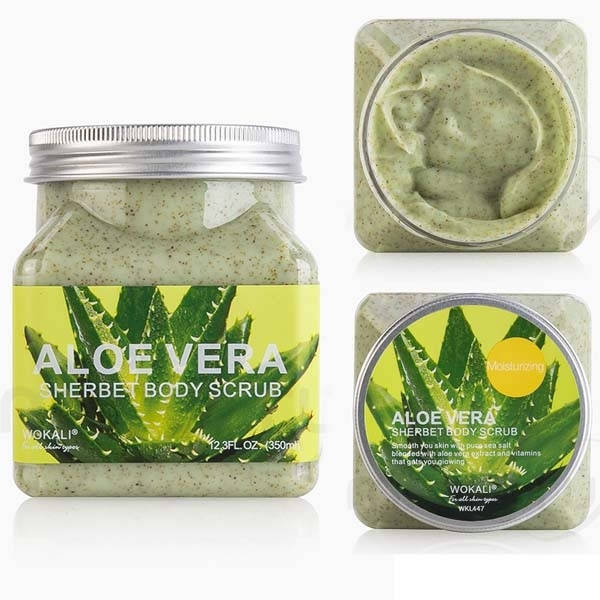 

Скраб для тела Wokali Aloe Vera Sherbet Body Scrub 350мл.
