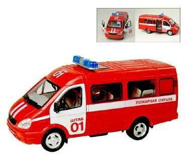 

Детская инерционная машинка Пожарная охрана 9098-E, Красный