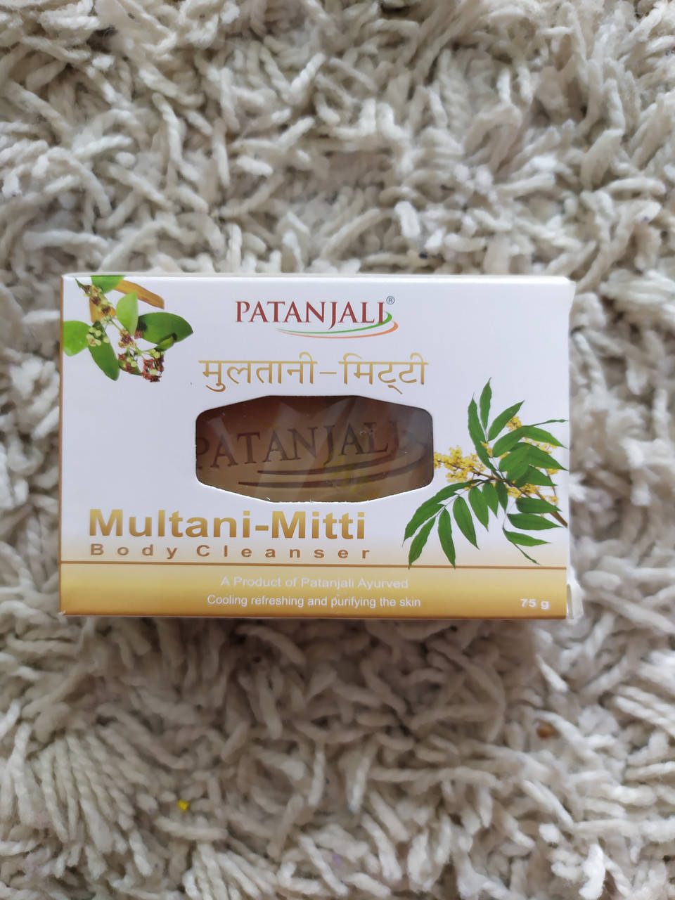 

Мыло Патанджали с глиной Мултани Митти, Soap Multani Mitti Patanjali, 75г