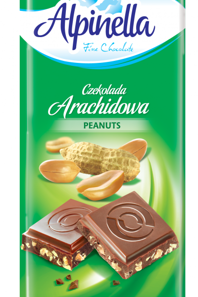 

Шоколад "Alpinella"(Альпинелла молочный шоколад с арахисом), Польша, 100г